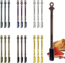 18-Pack Mini Spoons, 3-Inch Metal Tiny Shovels, Small Medicine Spoons for Home K