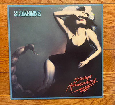 Scorpions - Savage Amusement LP Mercury 1988 Pressing w/ Inner  VG+