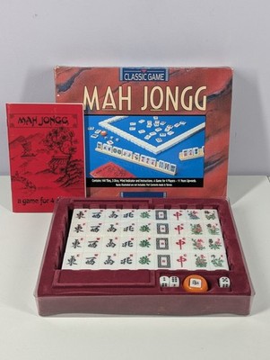 Mah Jongg 144 Spielsteine 4 Würfel mit Booklet komplett Gibsons Spiele verpackt **siehe Beschreibung**