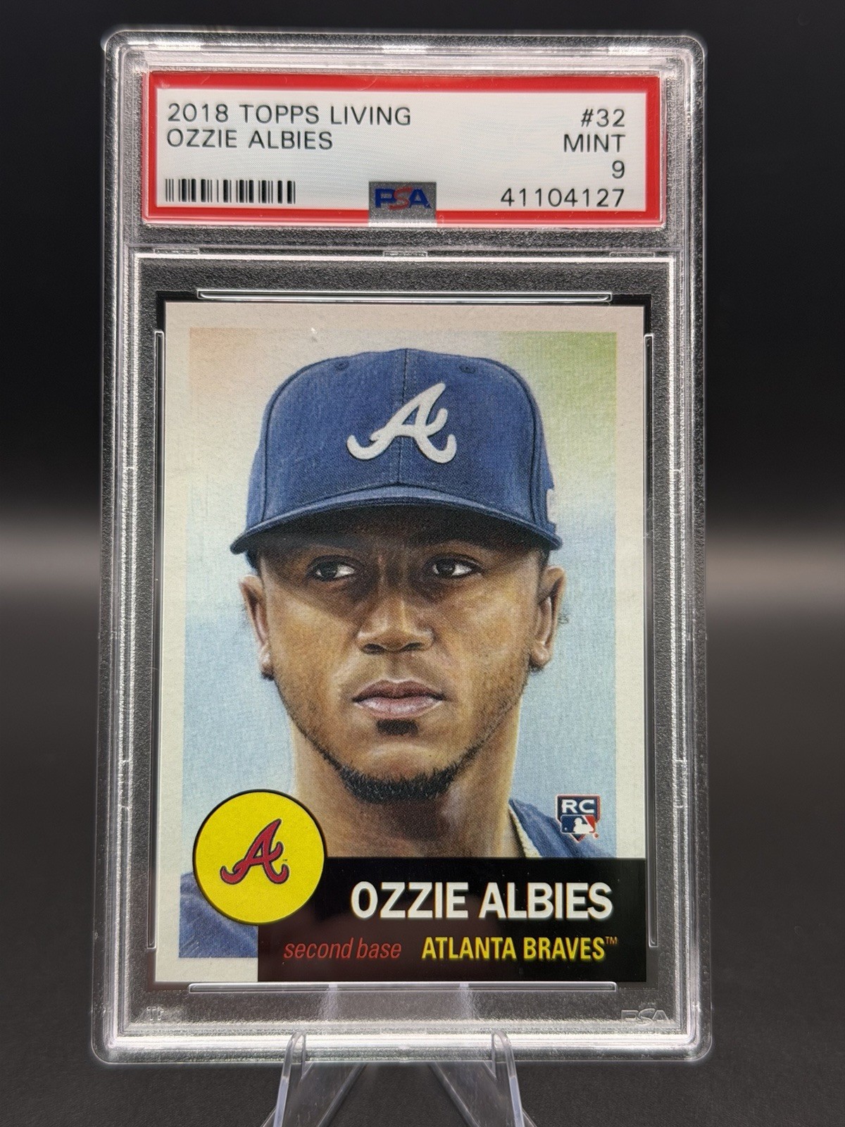 2018 Topps Living Ozzie Albies #32 PSA 9