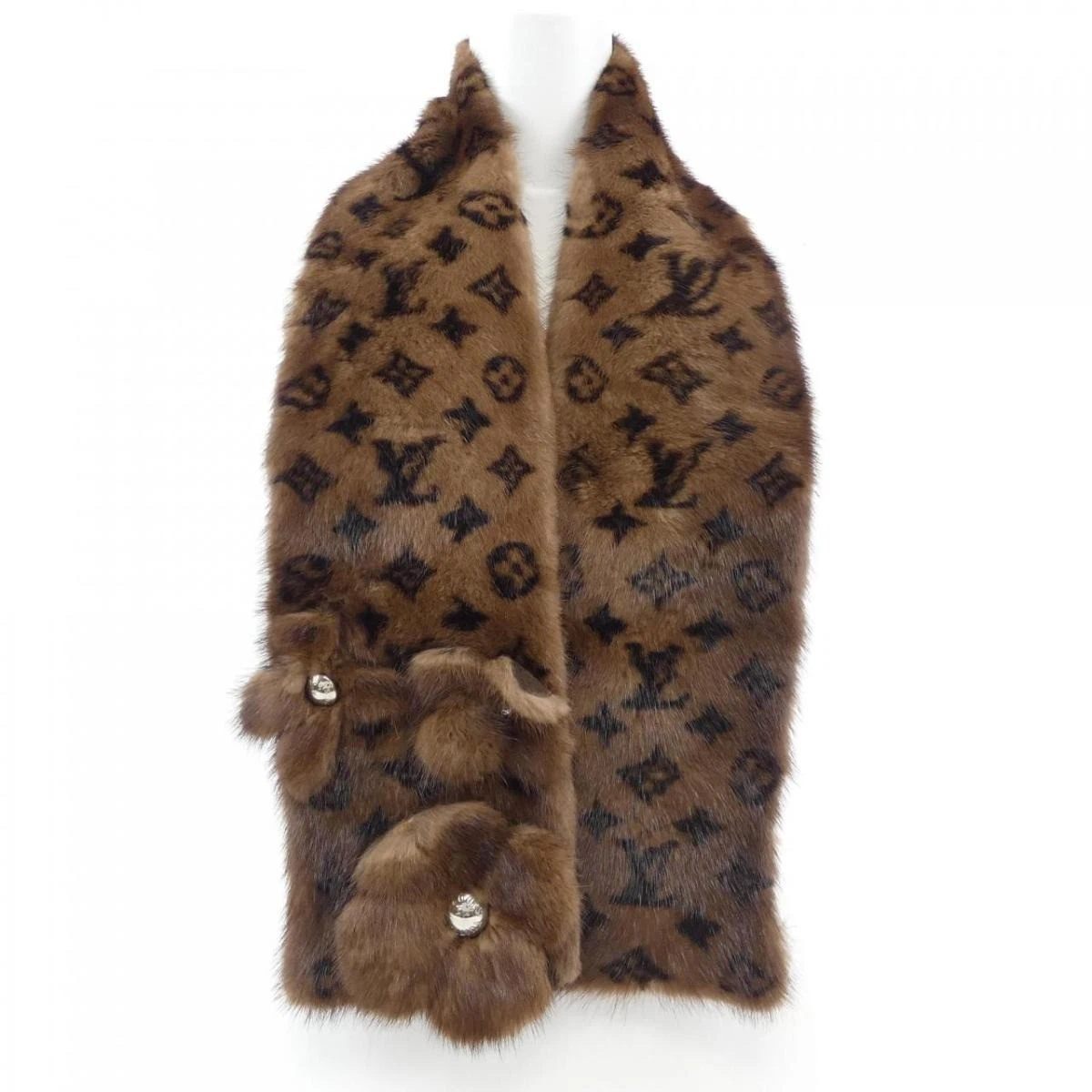 Louis Vuitton Fur Brown Scarves & Wraps for Women for sale | eBay