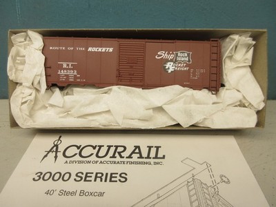 ACCURAIL ho ROCK ISLAND 40' AAR 40' STEEL BOXCAR   #1516