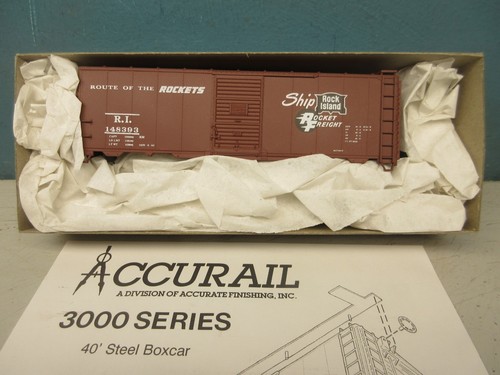 ACCURAIL ho ROCK ISLAND 40' AAR 40' ACERO BOXCAR #1516 | Zustand: New