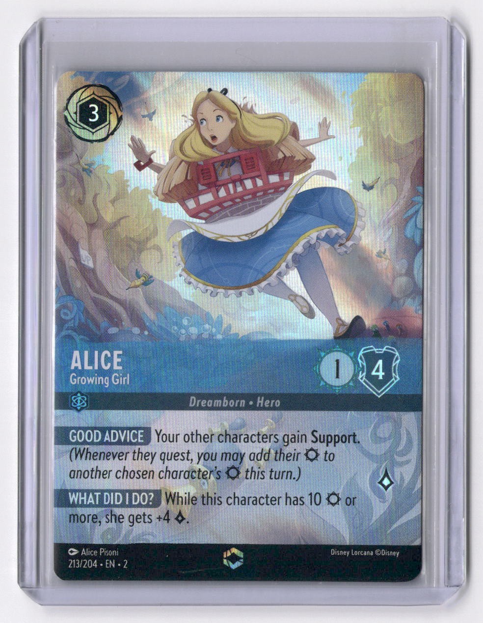 Alice - Growing Girl (Enchanted) Enchanted Rise of the Floodborn 213/204 NM