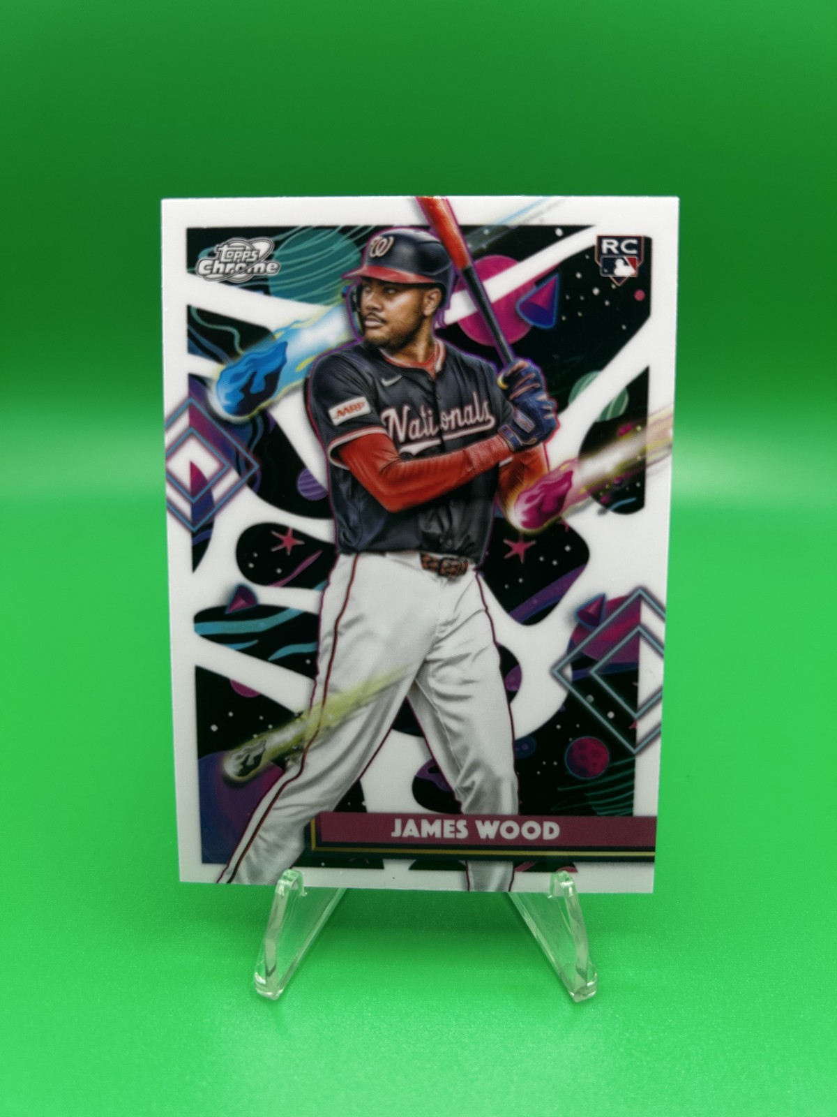 2025 Topps Cosmic Chrome James Wood (RC) White Hole Refractor #1