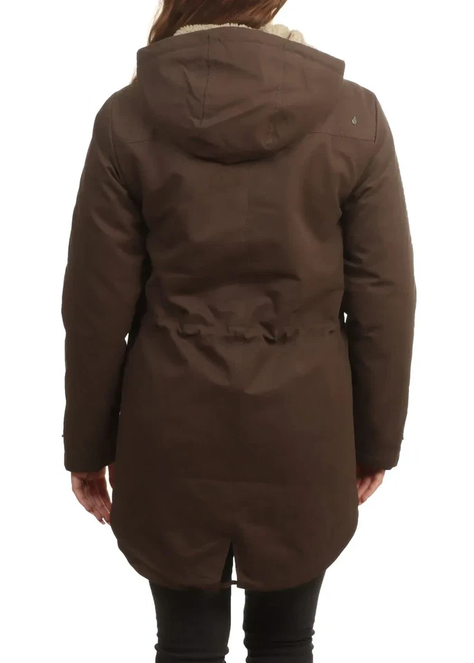 Volcom Walk On By Parka Jacket women (Dark Brown) REF B39B4 - Image 2 of 4
