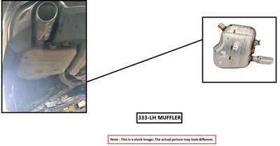 LEFT EXHAUST MUFFLER ONLY OEM 2014 DODGE DURANGO 68276628AA