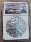 2015 American Silver Eagle NGC MS69 First Day of Issue Bald Eagle Label PQ