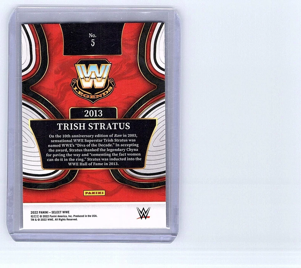 2022 Panini Select WWE Trish Stratus Hall of Fame #5 - Image 2 of 2