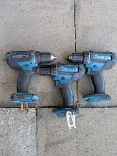 3 Stück Makita DDF482Z 18V Akku Bohrschrauber