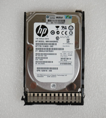 HP 614829-003 ST91000640NS 1TB 7.2K 6Gb/s SATA 2.5'' Internal Hard Drive w/ CADDY