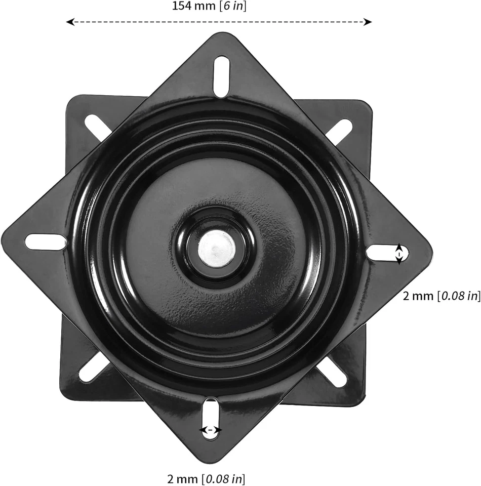 4 piezas repuesto para taburete de bar de 6 pulgadas base giratoria con asiento - Image 2 of 4
