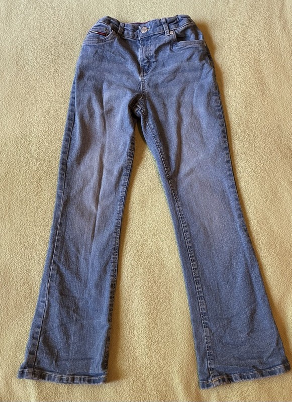 Tommy Hilfiger Girls Size 7 Blue Bootcut Medium Wash Stretch Denim Jeans