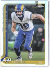 2025 TOPPS CHROME FOOTBALL REFRACTOR TYLER HIGBEE LA RAMS 172 