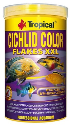 Tropical Cichlid Color Flakes XXL 1000ml Futter für Cichliden Barsche