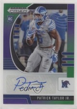 2020 Prizm Draft Picks Rookies Purple & Green /199 Patrick Taylor Jr Auto 0b2