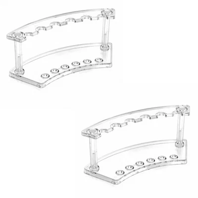 2 Pcs Multifunctional Pen Holder Desk Organisers Vertical 6-Slots Pencil Holder - Image 1 of 4
