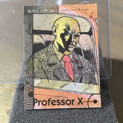 2013 Fleer Retro Marvel Professor X Art Sketch Base Card Set 30 1/1 One Of A Kin