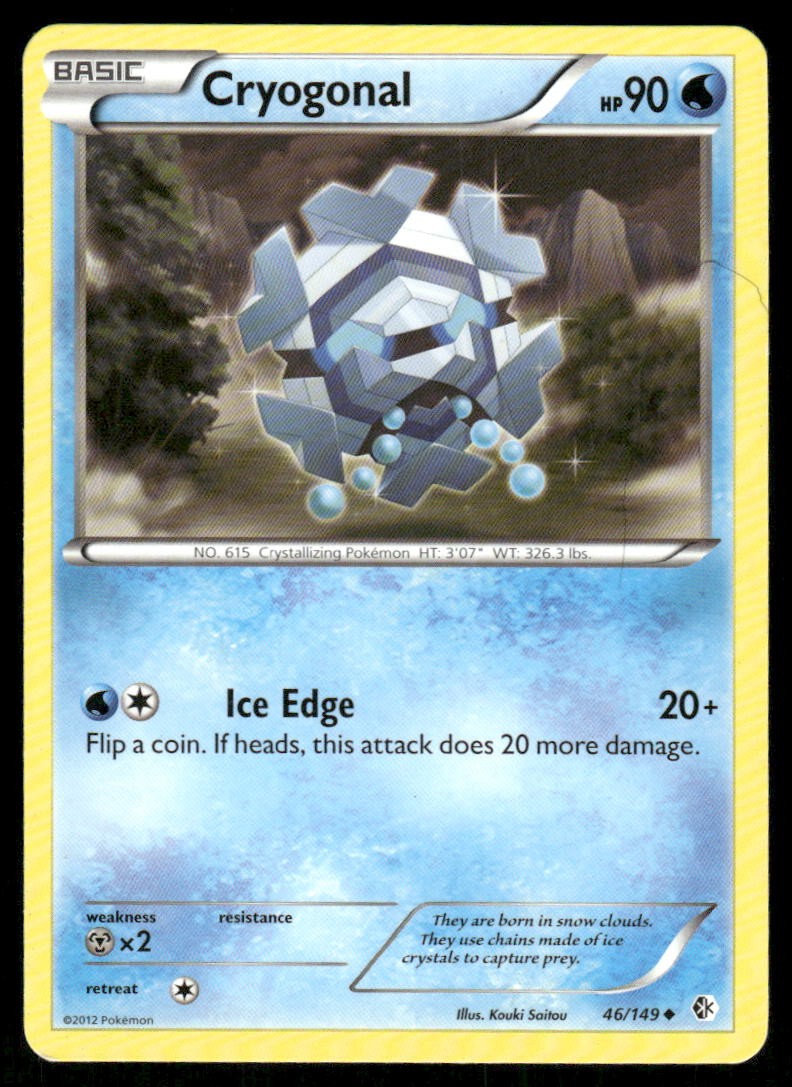 Cryogonal Boundaries Crossed [46/149] Uncommon NM Pokemon