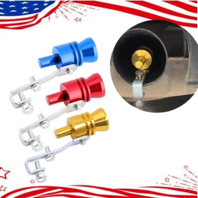 S-XL Auto Turbo Sound Whistle, 2x Sound Amplifier Muffler Exhaust Pipe Universal