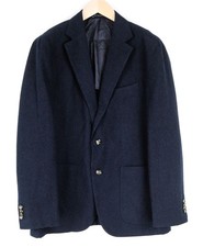 Men SUITSUPPLY Havana Blazer UK44R Slim Navy Classic Wool Linen Formal I