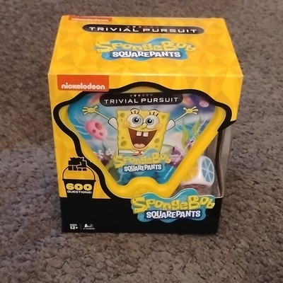 Nickelodeon Trivial Pursuit SpongeBob SquarePants Travel Game, 600 Qs, 2P, 12+