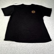 Brixton MFG Co T Shirt Mens 2XL Black Standard Fit Cotton Shield Graphic Print