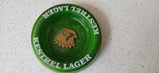 Estrel Lager Green Glass Ashtray Lager/Weissbeer Beer Advertising