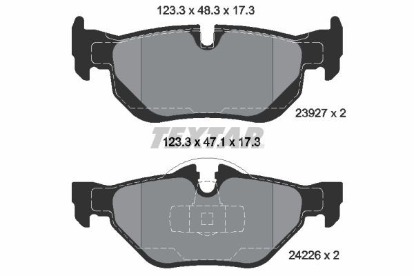 1 X Bremsbelagsatz BremsbeläGe Textar 2392701 FüR BMW 3Er-image
