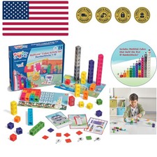 MathLink Cubes Numberblocks 1-10 Activity Set, 30 Preschool Learning Activiti...
