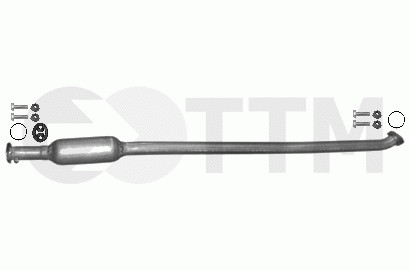 Silencieux intermédiaire Suzuki Swift 1.3 en acier aluminisé durable pour berline 3/5 portes