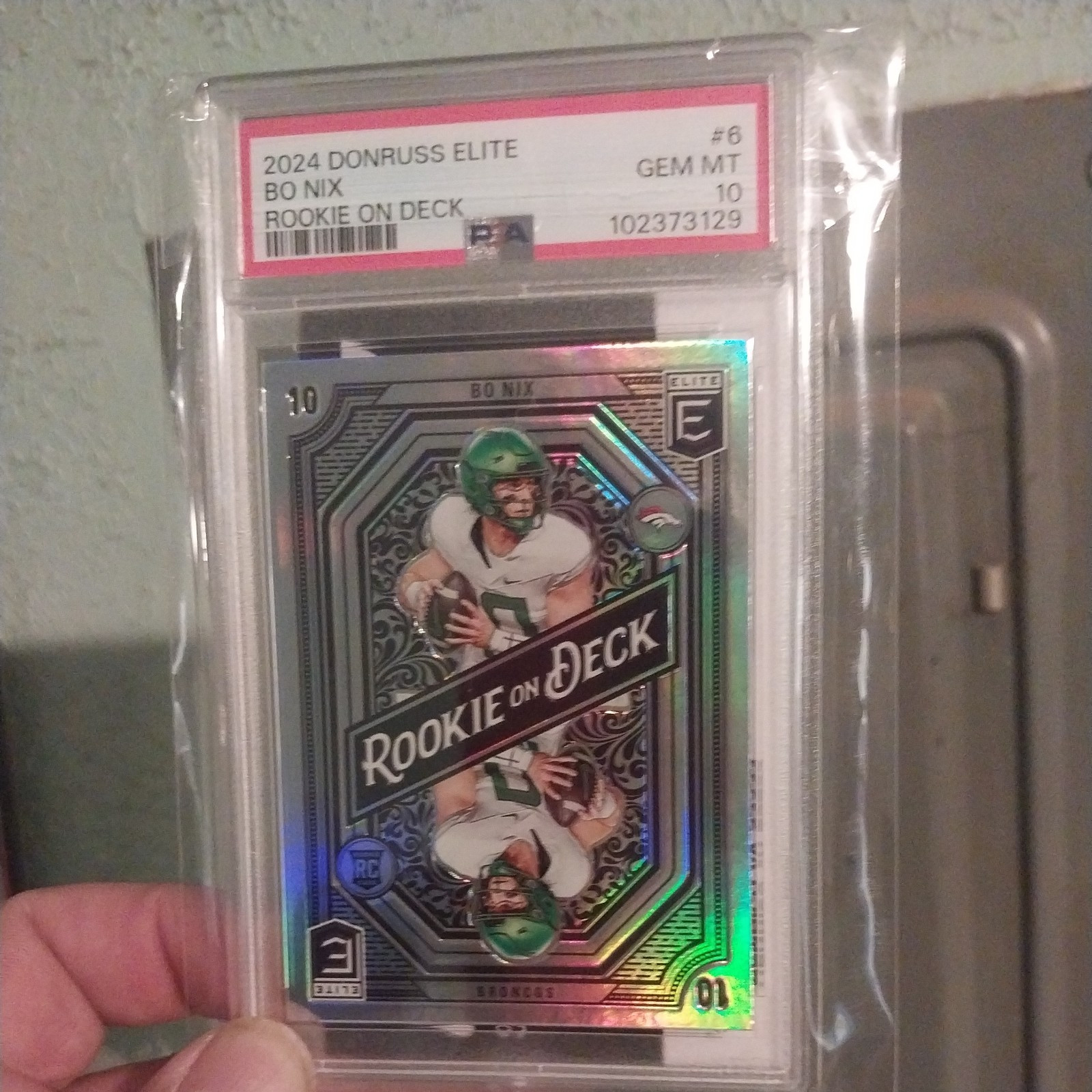 Bo Nix Panini Donruss Elite Rookie on Deck #6 Base