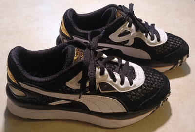 Puma Sneakers 309670-01 Street Rider Moirer Shoes Running 6 C Womens 7.5 EUC