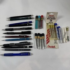 Lot Of VTG Mechanical Pencils-Leads Erasers, ...