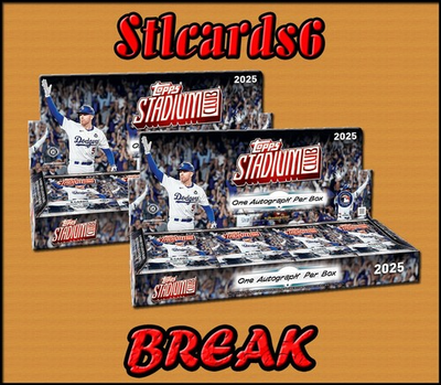 #ad 🔥Pick Your Team🔥 #1 2x 2025 TOPPS STADIUM CLUB HOBBY BOX 🔥BREAK🔥 $26.49