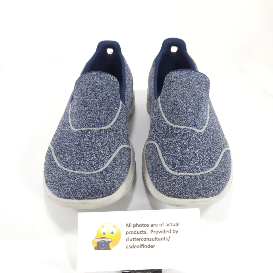 Zapato deportivo para caminar Skechers GoWalk sin cordones para mujer talla 7,5 15732 azul Foto 2 de 4