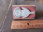 Unbranded Flower Stamp With Handle Wood Mounted Stamp