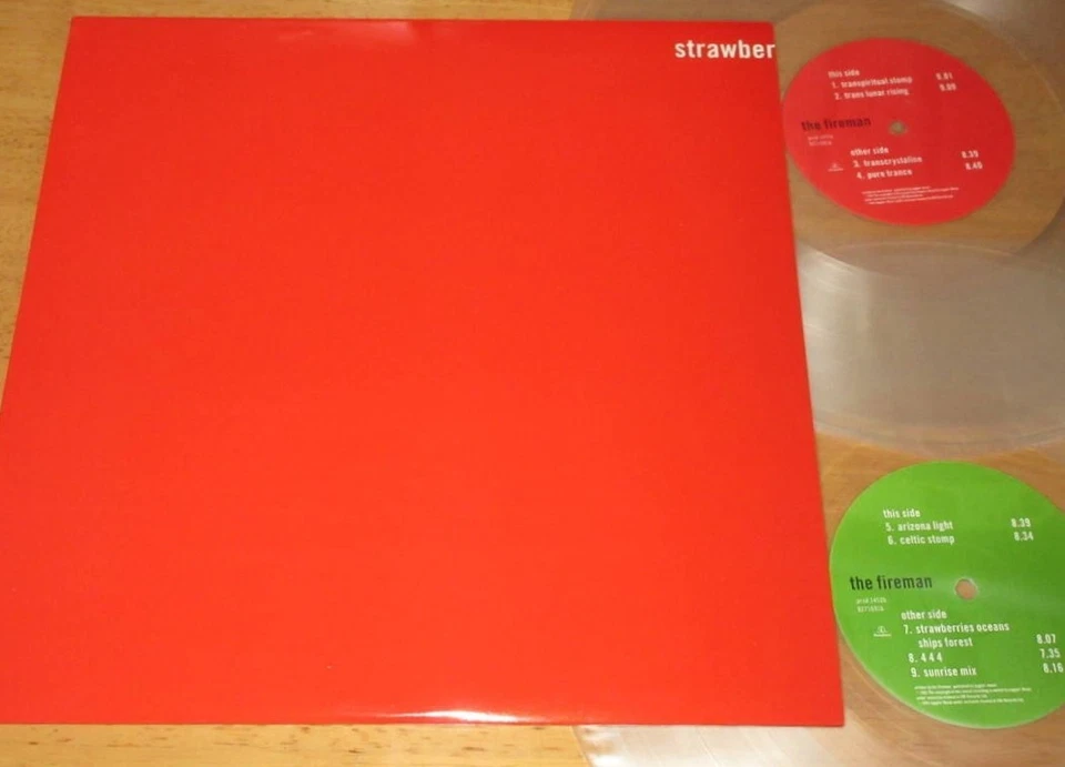 The Fireman Strawberries Oceans Ships Forest 2LP 1993 UK Original Clear Vinyl - Image 3 of 4