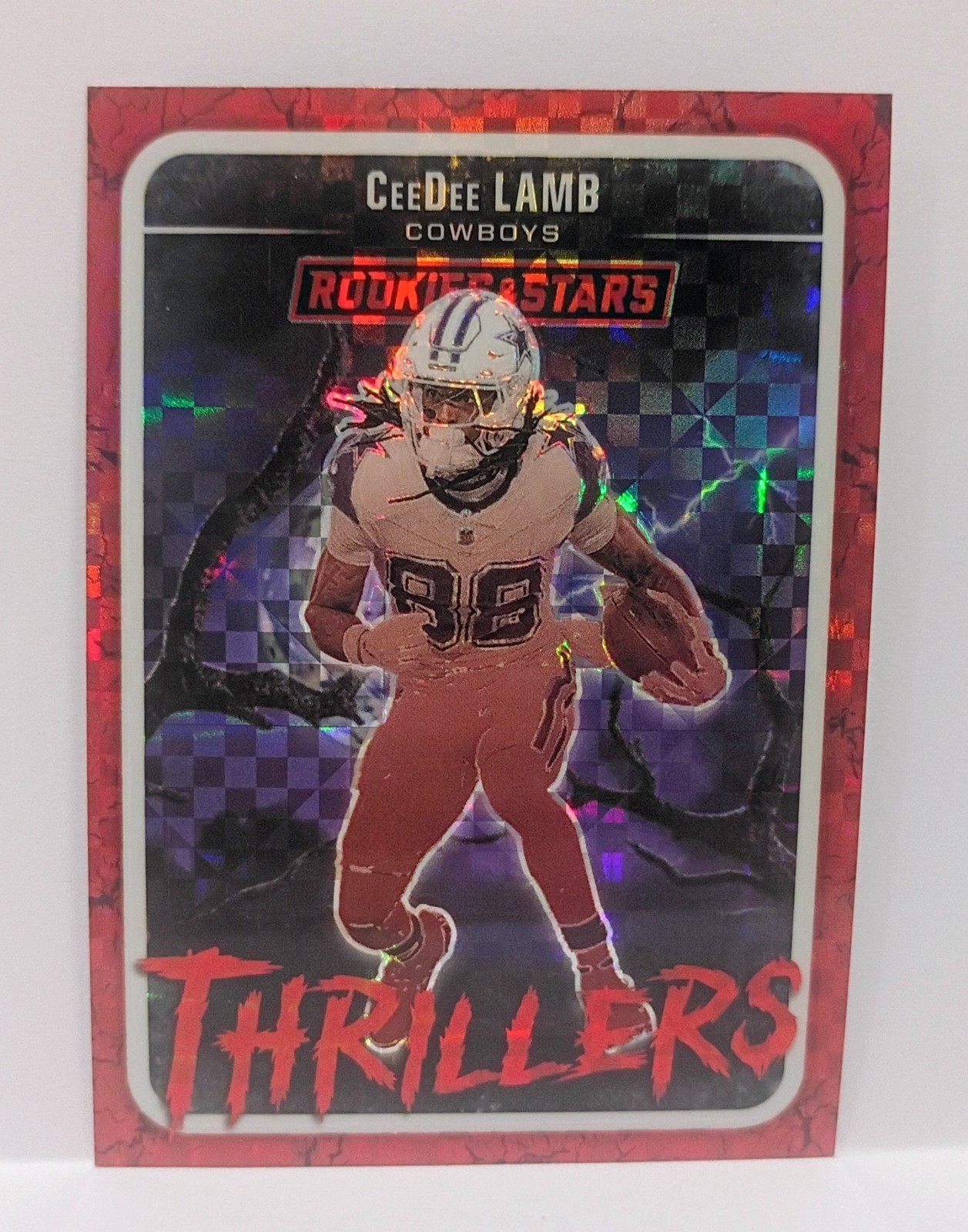 2025 Panini Rookies & Stars - Thrillers CeeDee Lamb #2 Red Plaid