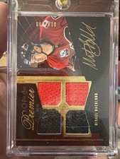 2009-10 O-Pee-Chee Premier Autographed Quad RC Memorabilia Mikael Backlund /299