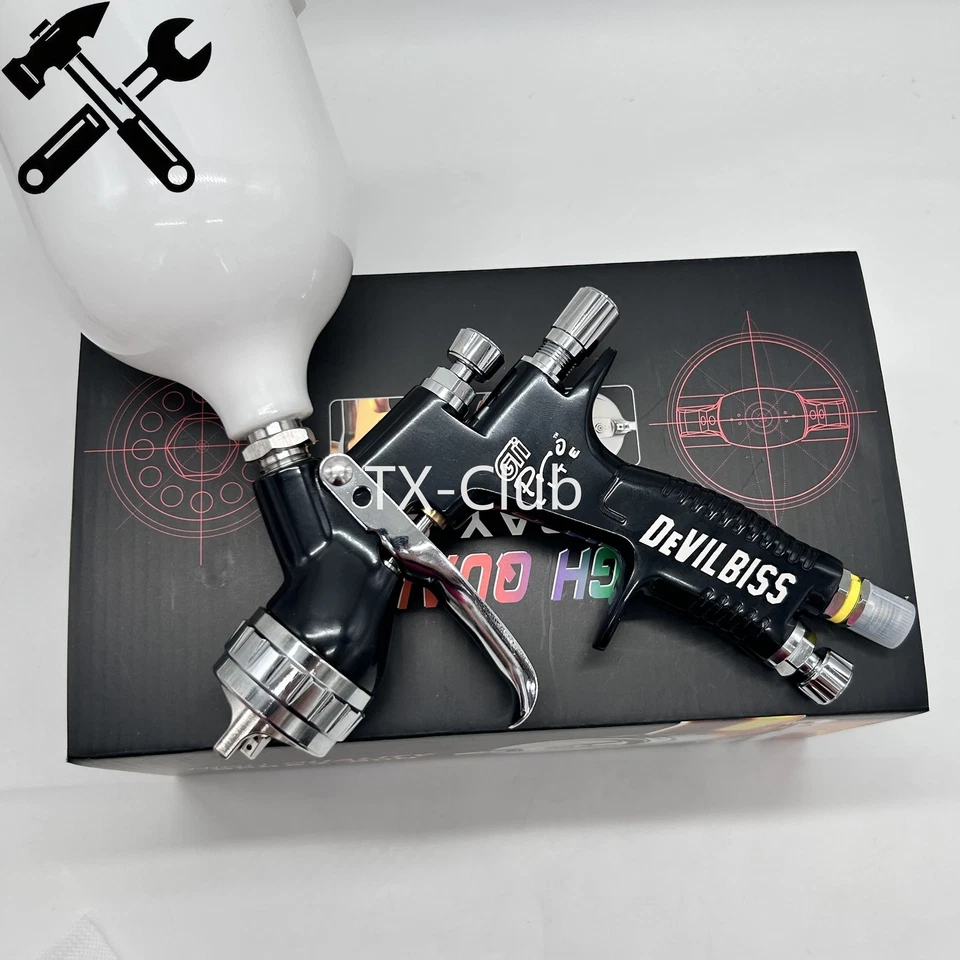 Gti Pro LITE TE20 1.3mm 600ml Cup Paint Gun Gravity Spray Gun For Devilbiss - Image 3 of 4