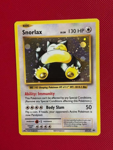POKEMON! Snorlax - XY179 - Holofoil XY Promos - LP