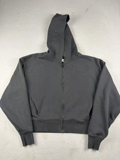 Pact Sweatshirt Women  s Size Medium Black Full Zip Hoodie Organic Cotton Blend