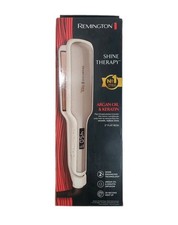 NEW Remington Shine Therapy 2" Flat Iron Argan Oil Keratin Infused S9531