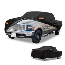 Universal Car Cover Waterproof All Fit for Truck Length Up to 220" Black