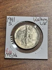 1941 S Walking Liberty Silver Half Dollar BU Uncirculated MS++ Coin (Raw18090)