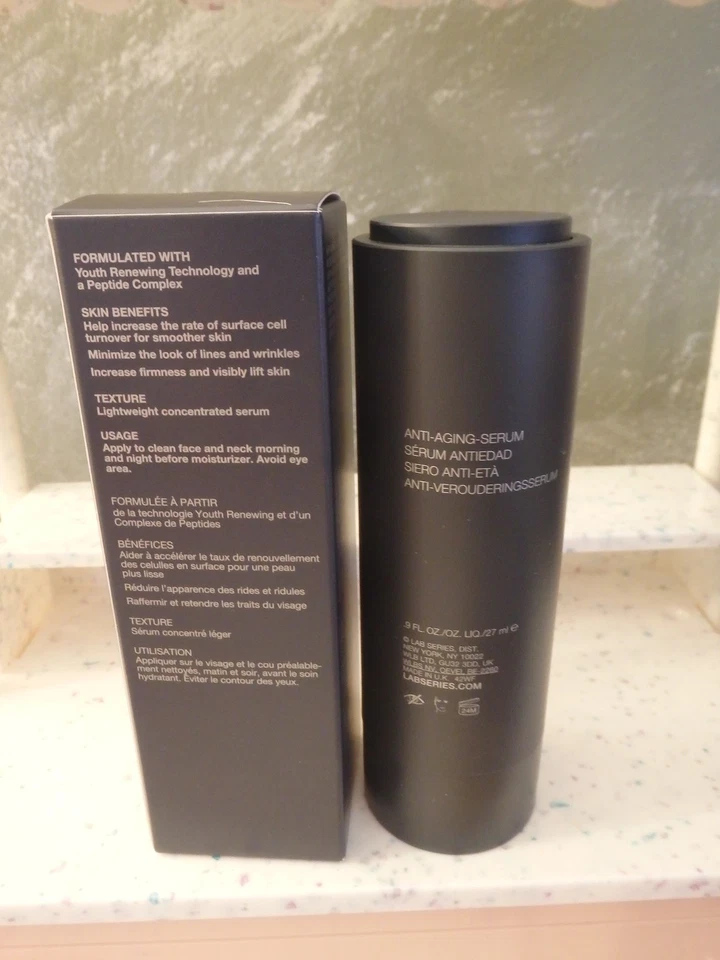 LAB SERIES For Men Anti-Age Max LS Serum Youth Renewing +Lifting ~ 0.9oz SEALED - Image 3 of 4