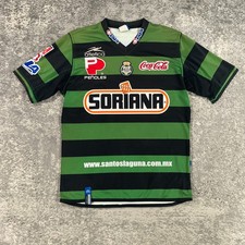VTG Santos Laguna Jersey Mens Large L Green Atletica Soriana Liga MX 2002 2003