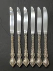 Sterling Silver 1968 International Du Barry Modern Hollow Knife 9-3/4” Set of 6