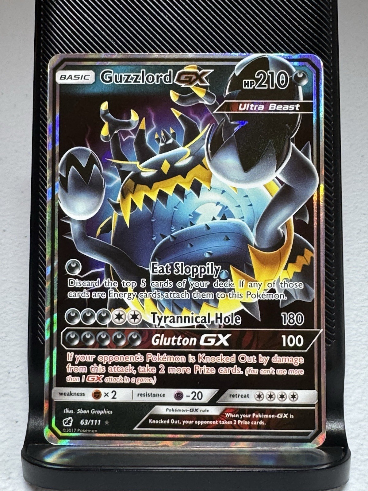 Guzzlord GX 63/111 - Sun & Moon: Crimson Invasion Pokémon TCG NM